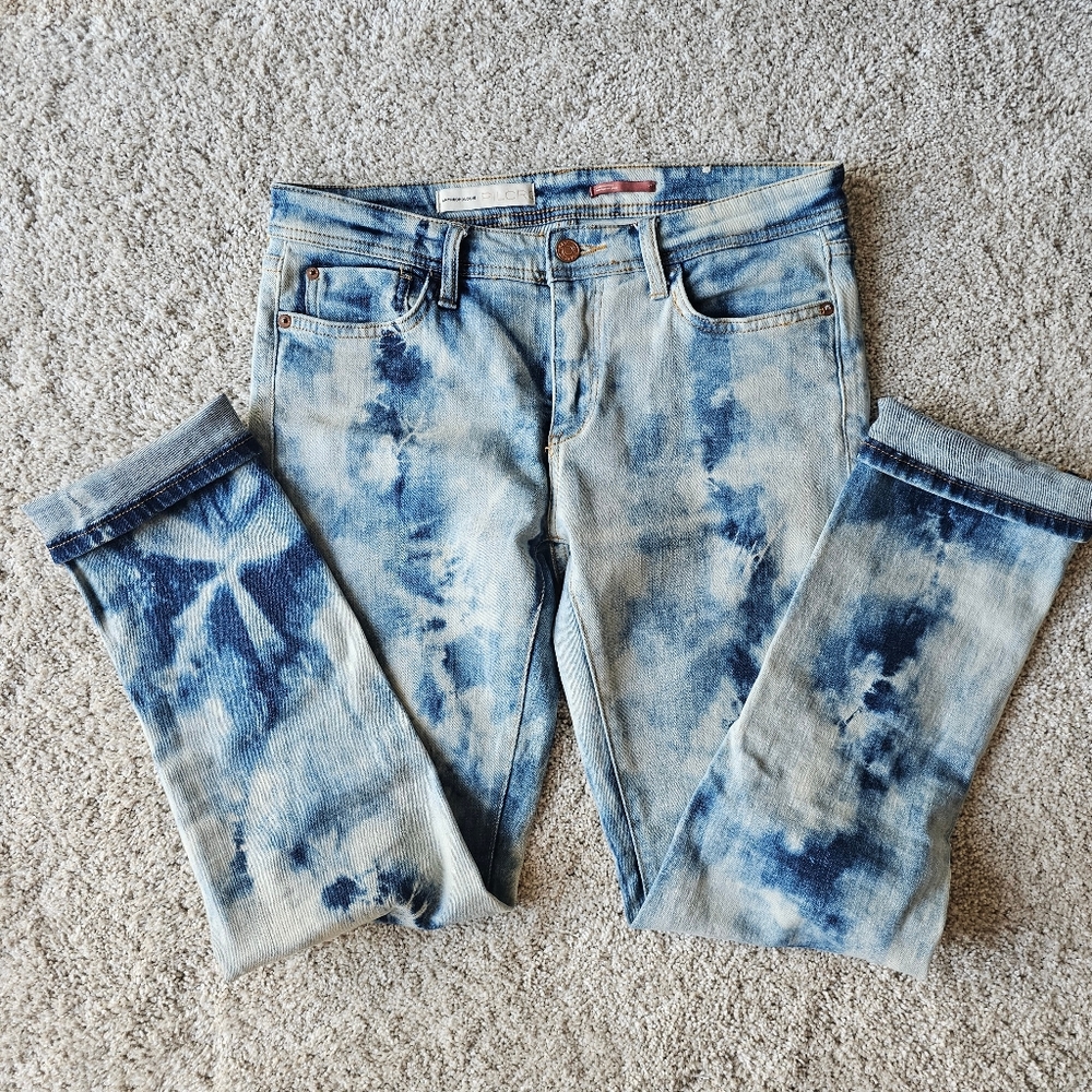 HOST PICK Pilcro The Slim Boyfriend Jeans Anthropologie Tie Die Fit like 27 - Picture 7 of 16